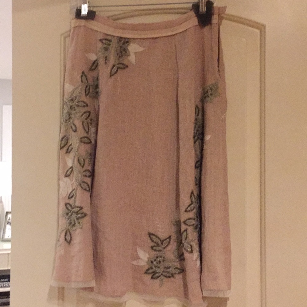 Tracy Reese Light Pink Beaded Skirt